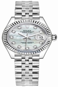 Replica 279174 MOP Diamond Jubilee Rolex Lady Datejust 28mm Stainless Steel Ladies Watch
