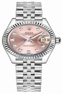 Replica 279174 Pink Diamond Jubilee Rolex Lady Datejust 28mm Stainless Steel Ladies Watch