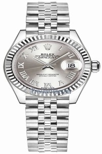 Replica 279174 Silver Roman Jubilee Rolex Lady Datejust 28mm Stainless Steel Ladies Watch
