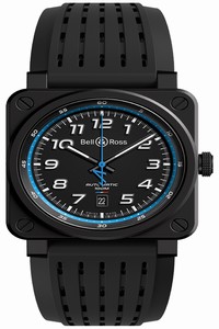 Replica BR0392-A522-CE/SRB Black & Alpine Blue Bell & Ross BR03-92 Automatic 42mm Mens Watch