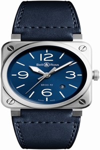 Replica BR0392-BLU-ST/SCA Blue Steel Bell & Ross BR03-92 Automatic 42mm Mens Watch