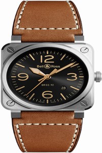 Replica BR0392-GH-ST/SCA Golden Heritage Bell & Ross BR03-92 Automatic 42mm Mens Watch