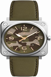 Replica BRS-CK-ST/SCA Green Camo Bell & Ross BR S Quartz 39mm Midsize Watch