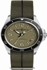 Replica BRV292-MKA-ST/SF Military Green Bell & Ross BR V2-92 Mens Watch