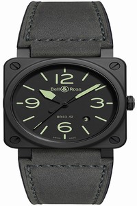 Replica BR0392-BL3-CE/SCA BR 03-95 Nightlum Bell & Ross BR03-92 Automatic 42mm Mens Watch