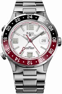 Replica DG3038A-S1C-WH Ball Watch Roadmaster Pilot GMT 40mm Mens Watch