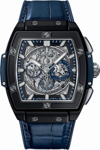 Replica 601.ci.7170.lr Ceramic Blue Hublot Spirit Of Big Bang Chronograph 45mm Mens Watch