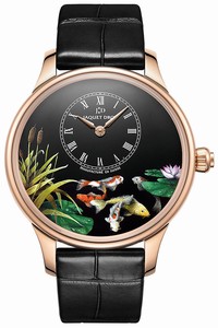 Replica j005013218 CARPS Jaquet Droz Les Ateliers d'Art Petite Heure Minute Enamel Painting 39mm Ladies Watch