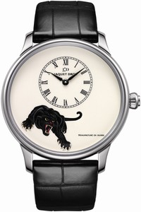 Replica j005034234 PANTHERE Jaquet Droz Les Ateliers d'Art Petite Heure Minute Enamel Painting 43mm Mens Watch
