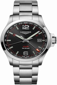 Replica L3.728.4.56.6 L37284566 Longines Conquest V.H.P. GMT 43mm Mens Watch