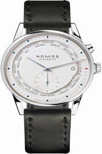 Replica 805 Nomos Glashutte Zurich Weltzeit 39.9mm Mens Watch