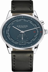 Replica 807 Nachtblau Nomos Glashutte Zurich Weltzeit 39.9mm Mens Watch