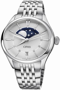Replica 01 763 7723 4051-07 8 18 79 Oris Artelier Grande Lune Date Ladies Watch