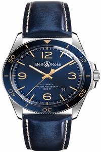 Replica BRV292-BU-G-ST/SCA Aeronavale Bell & Ross BR V2-92 Mens Watch