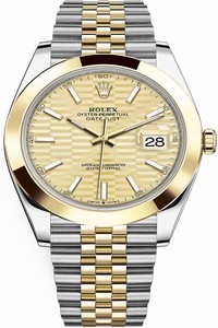 Replica 126303 Golden Fluted Jubilee Rolex Datejust 41mm Steel and Yellow Gold Mens Watch