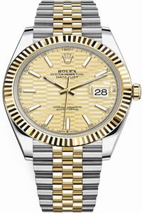 Replica 126333 Golden Fluted Jubilee Rolex Datejust 41mm Steel and Yellow Gold Mens Watch