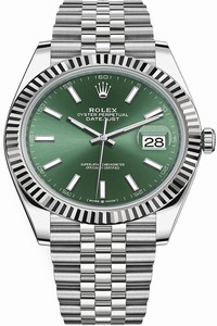 Replica 126334 Mint Green Jubilee Rolex Datejust 41mm Stainless Steel Mens Watch