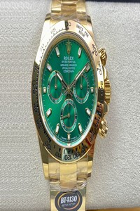 Replica Rolex Daytona M116508-0013 BT Factory Yellow Gold Green Dial