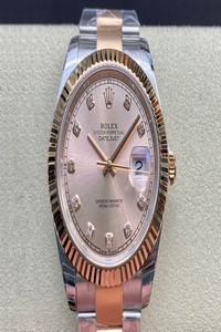 Replica Rolex Datejust M126331-0007 41MM EW Factory V3 Rose Gold