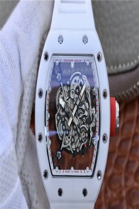 Replica Richard Mille RM055 KV Factory White Rubber Strap
