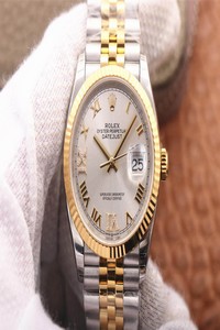 Replica Rolex Datejust M126233-0031 EW Factory Yellow Gold Diamond Dial