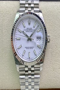 Replica Rolex Datejust 36MM EW Factory Stainless Steel White Dial