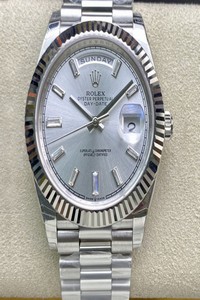 Replica Rolex Day Date M228239-0003 EW Factory Silver Dial