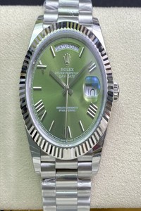 Replica Rolex Day Date M228239-0033 EW Factory Olive Green Dial