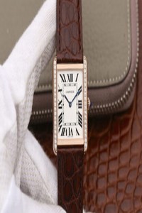 Replica Cartier Tank WT200005 K11 Factory Rose Gold Diamonds