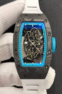 Replica Richard Mille RM055 ZF Factory White Rubber Strap