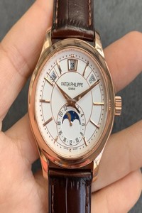 Replica Patek Philippe Complications 5205R-001 GR Factory Rose Gold Milky White Dial