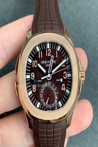 Replica Patek Philippe Aquanaut 5164R-001 GR Factory Rose Gold Brown Dial