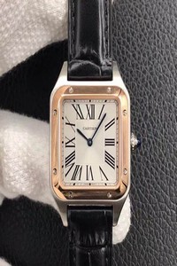 Replica Cartier Santos W2SA0012 Ladies Silver Dial