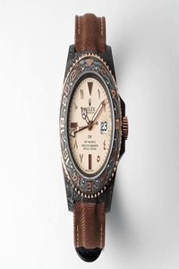 Replica Rolex GMT-MASTER II Diw Carbon Fiber Brown Fabric Strap
