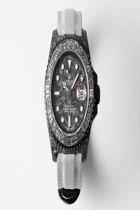 Replica Rolex GMT-MASTER II Diw Carbon Fiber Dial Fabric Strap