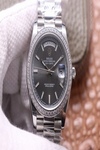 Replica Rolex Day-Date M228349RBR-0008 EW Factory White Gold Grey Dial