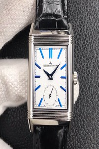 Replica Jaeger LeCoultre Reverso Tribute Double-sided Double Time Zone Flip MG Factory White Dial