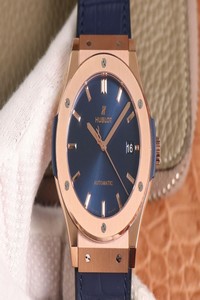 Replica Hublot Classic Fusion 511.OX.7180.LR WWF Factory Rose Gold Blue Dial