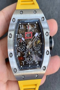 Replica Richard Mille RM11 KV Factory Titanium Yellow Strap