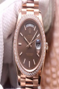 Replica Rolex Day-Date M228345RBR-0005 EW Factory Chocolate Color Dial