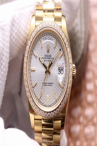 Replica Rolex Day-Date M228348RBR-0005 EW Factory Silver Dial