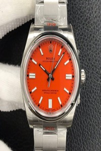 Replica Rolex Oyster Perpetual M126000-0007 36MM EW Factory Coral Red Dial