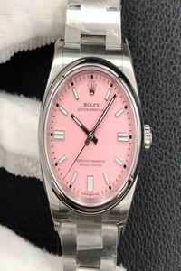 Replica Rolex Oyster Perpetual M126000-0008 36MM EW Factory Candy Pink Dial