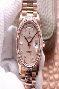 Replica Rolex Day-Date M228345RBR-0007 EW Factory Diamond Sundust Dial