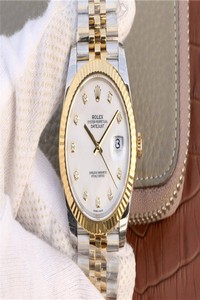 Replica Rolex Datejust M126333-0018 EW Factory Yellow Gold White Dial