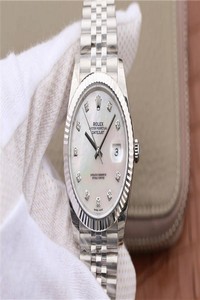 Replica Rolex Datejust M126334-0020 EW Factory White Mother-Of-Pearl Dial