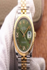 Replica Rolex Datejust M126233-0025 EW Factory Olive Green Dial