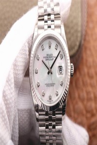 Replica Rolex Datejust M126234-0019 EW Factory White Mother-Of-Pearl Dial