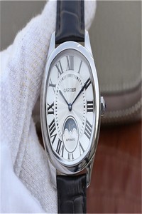 Replica Drive De Cartier Moonphase WSNM0008 Silver Dial