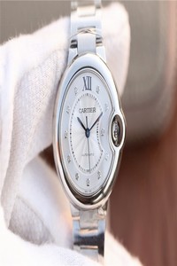 Replica Ballon Bleu De Cartier WE902074 V6 Factory Diamond Silverr Dial